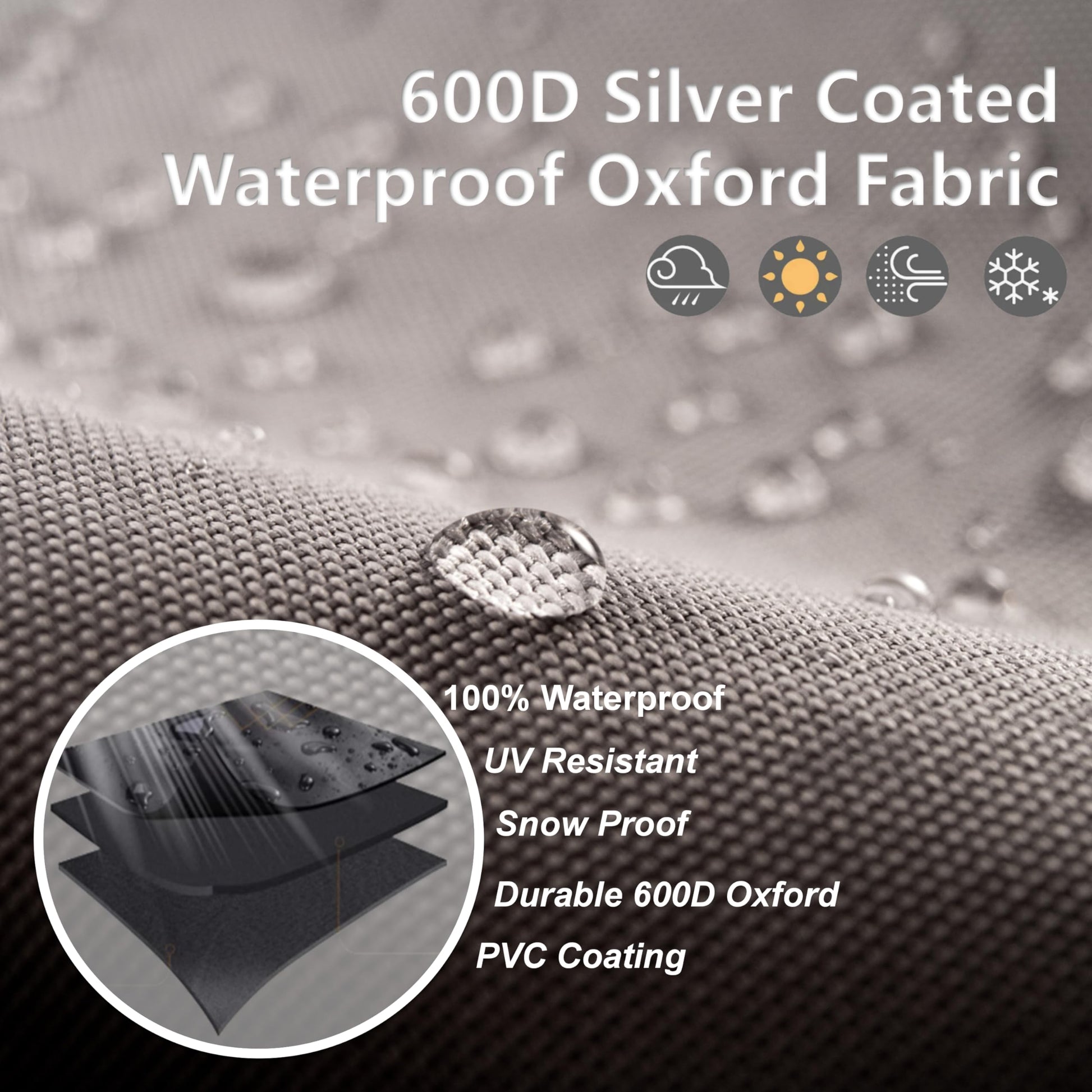 Cubierta para cabrestante, tela Oxford 600D resistente al agua, protector de cabrestante a prueba de polvo, ideal para cabrestantes eléctricos 8500-1650 libras Tamaño (21.6 x 9.5 x 7.5 pulgadas), gris