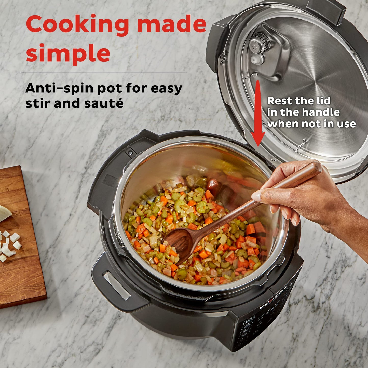 Instant Pot RIO, 7 en 1, olla de presión, olla de cocción lenta, olla de arroz, vaporizador, salteado, yogur y calentador, incluye aplicación con más de 800 recetas, 6 cuartos de galón