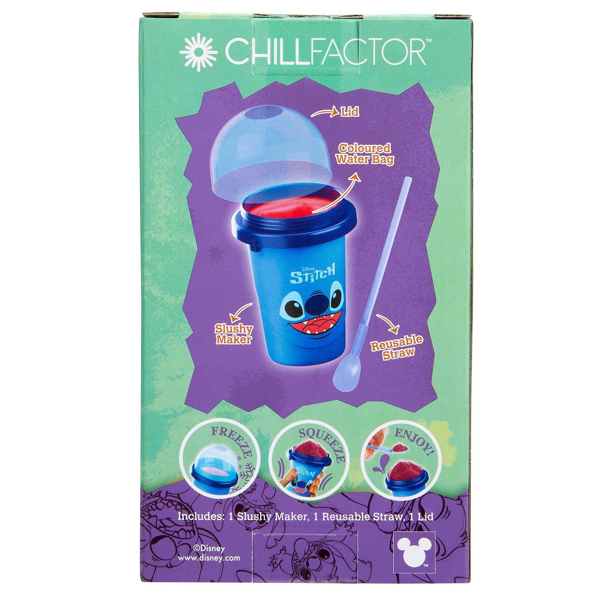 Disney Stitch Slushy Maker Cup - Taza para hacer granizados, batidos, batidos y más