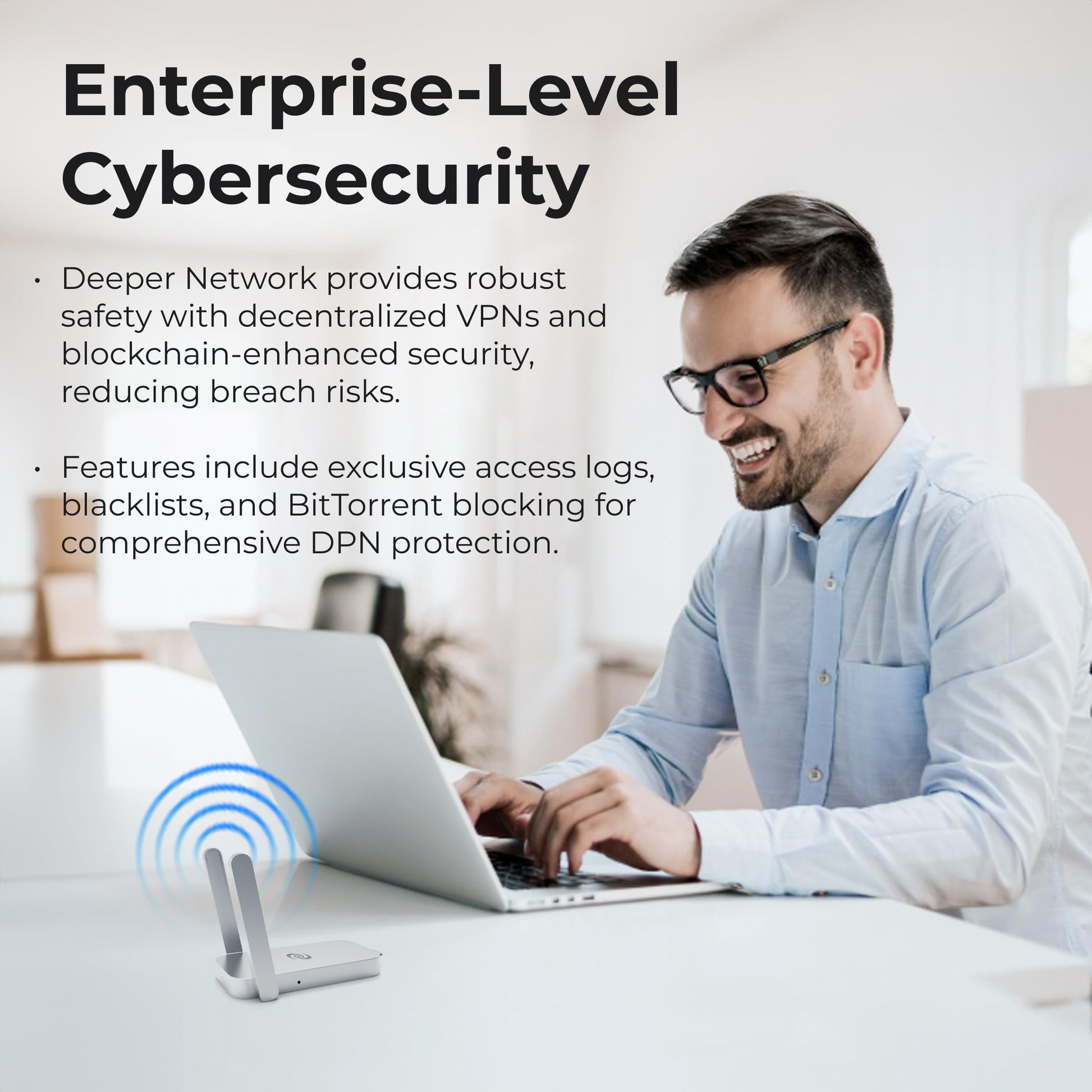 Deeper Connect Air Enrutador VPN inalámbrico de viaje de tamaño bolsillo portátil Wireguard OpenVPN DPN WiFi Router