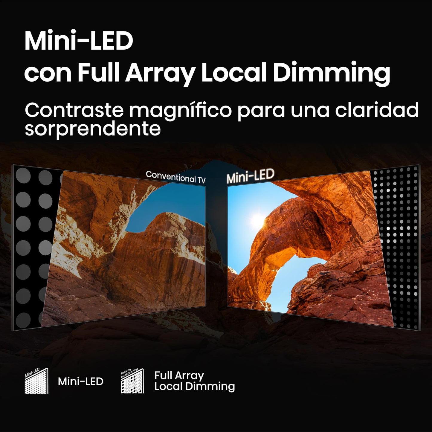 Hisense Television U65QFM (Modelo 2025) Pantalla 75 Pulgadas,Mini-LED Smart Fire TV UHD 4K,Control Remoto por Voz con Alexa,Modo de Juego Pro de 144 Hz,Hi-View AI Engine, mira TV en Vivo sin Cable