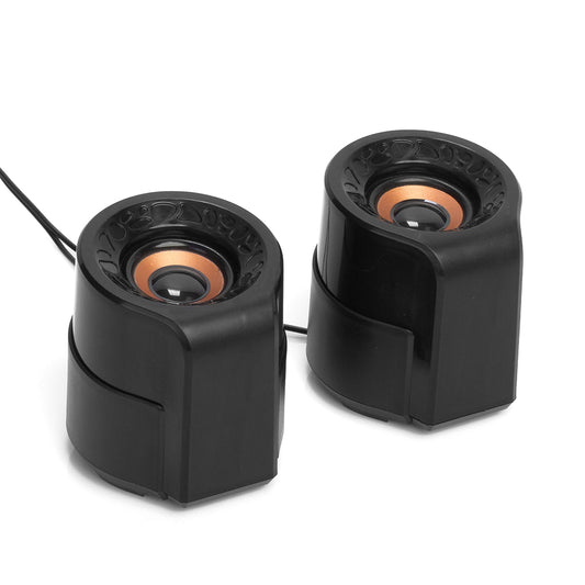 Frisby Audio FS-910 - Bocinas Altavoces Estéreo con Sonido y Control de Volumen, Color Negro
