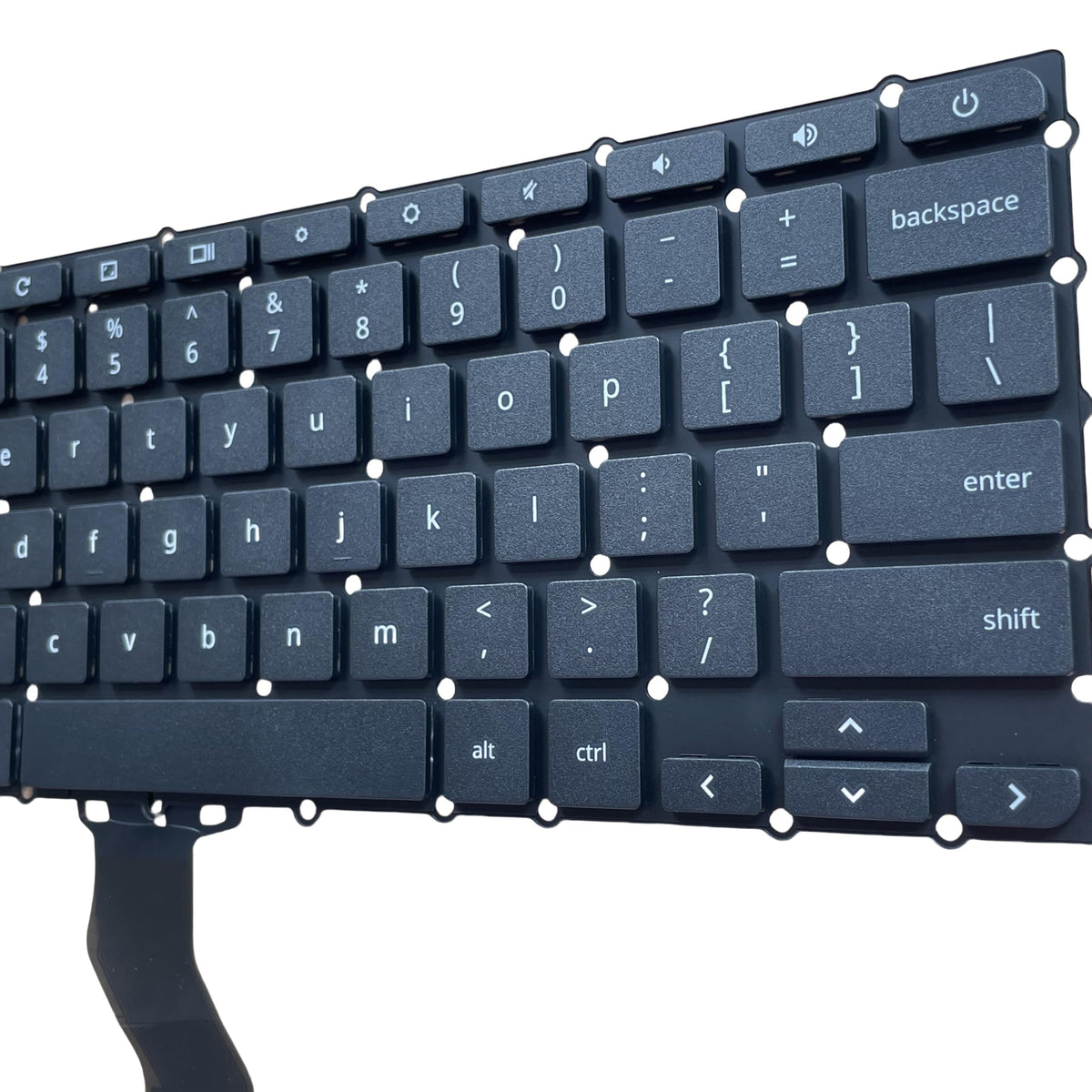 Teclado USB YIJIATech Negro Flexible para Acer ChromeBook 15 19 Botones QWERTY
