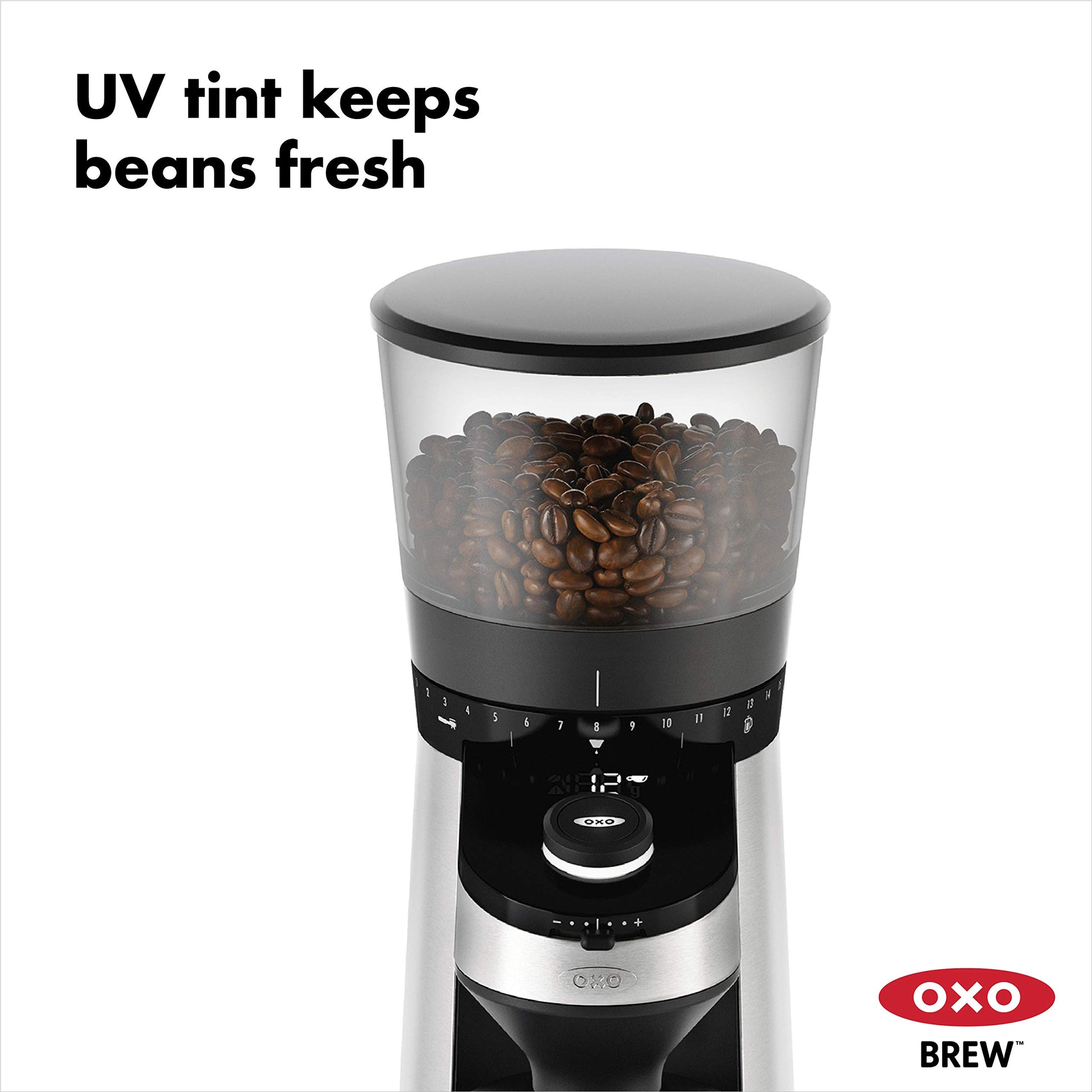 Molinillo de Café Cónica Burr OXO con Escala Integrada