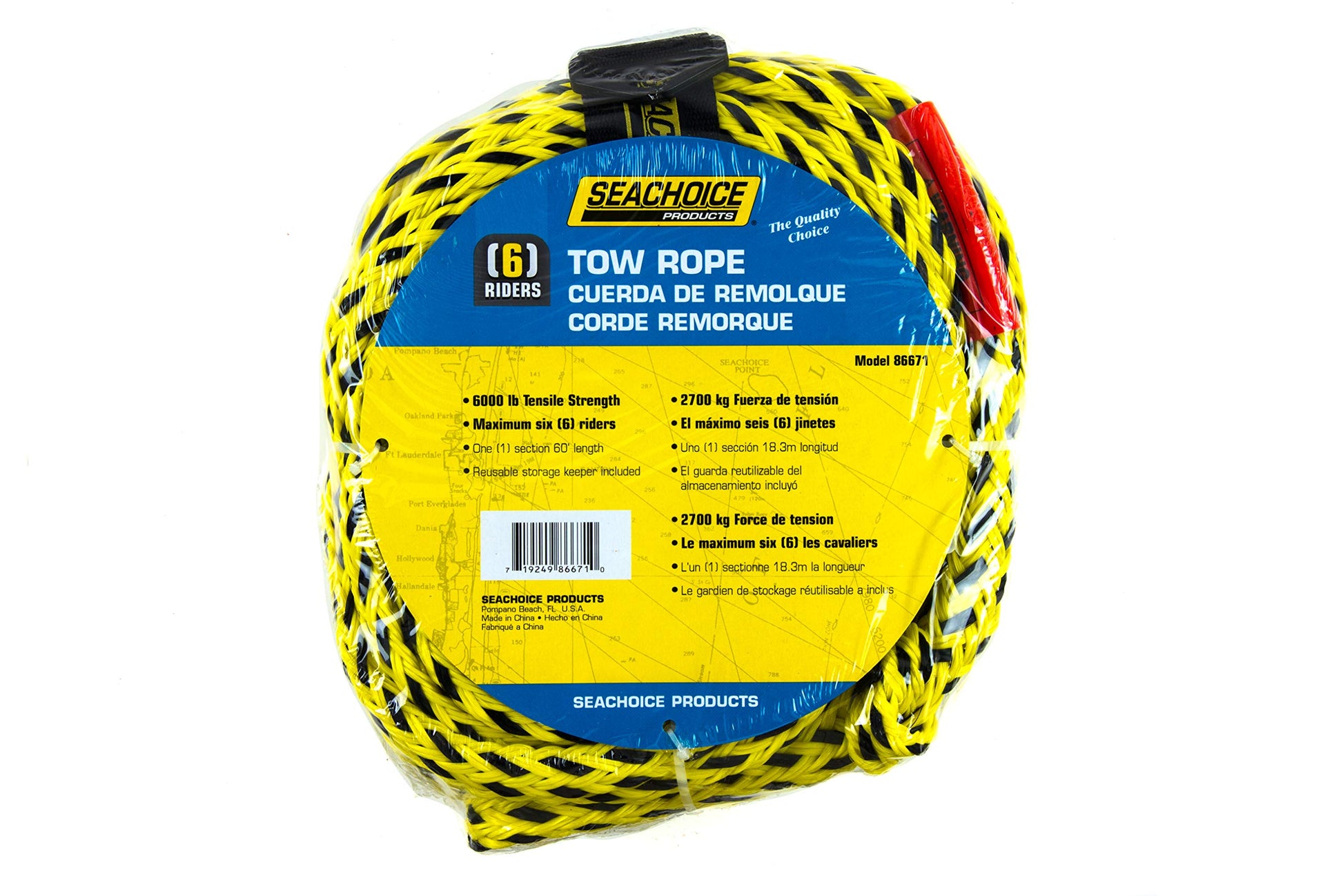 Cuerda de Arrastre Seachoice 86671 Alta Resistencia 6K