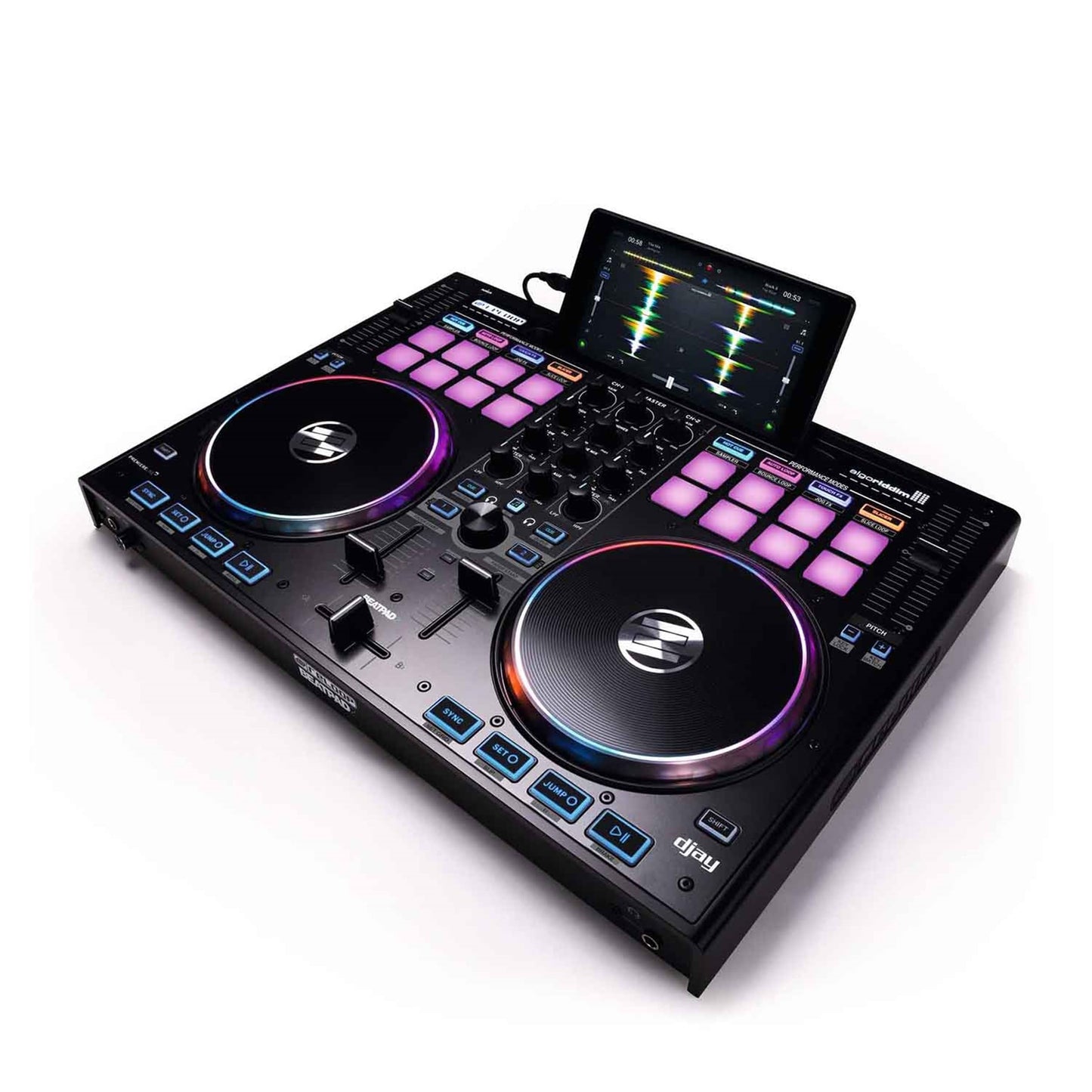 Controlador DJ Reloop Beatpad-2 Negro para iPad, Android y Mac