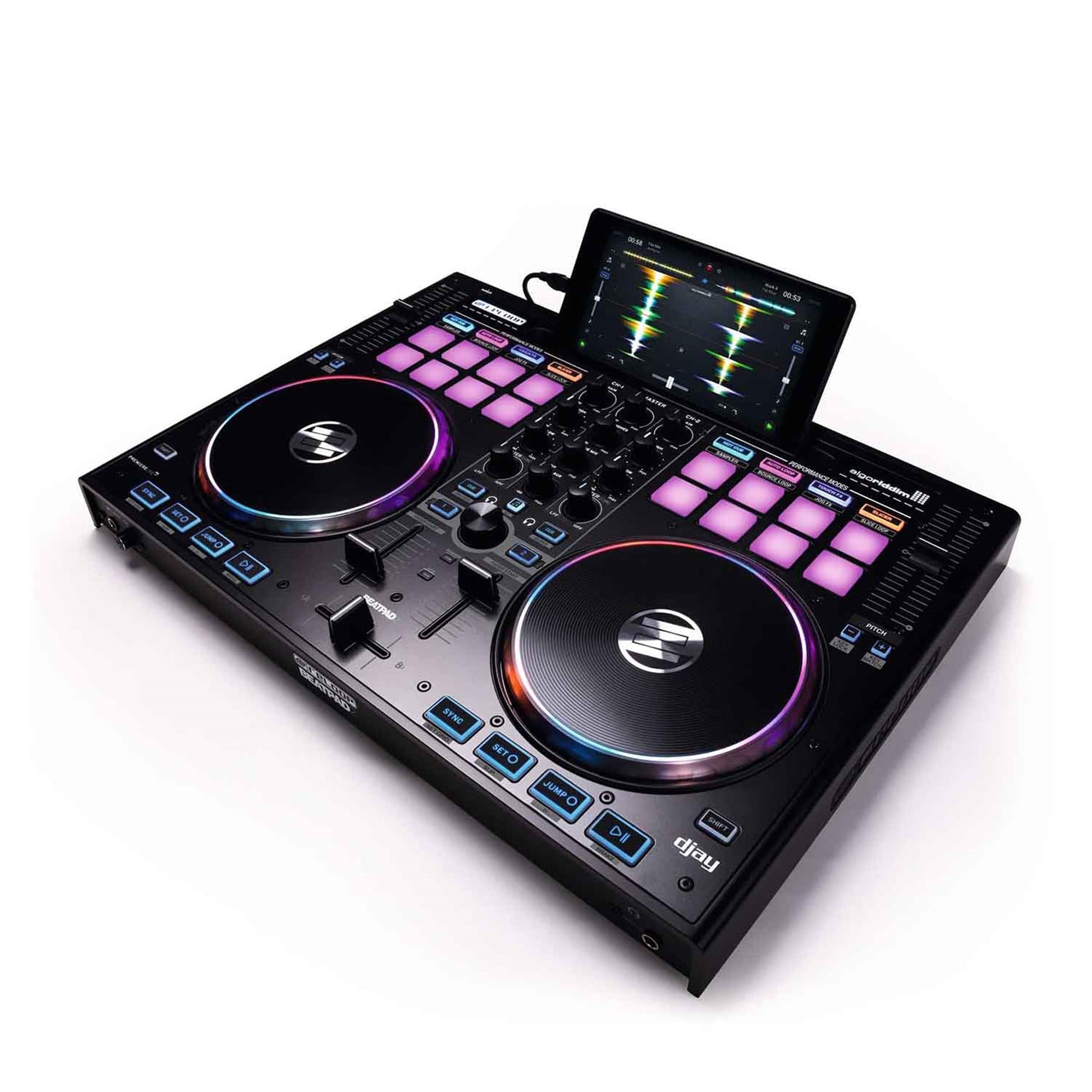Controlador DJ Reloop Beatpad-2 Negro para iPad, Android y Mac