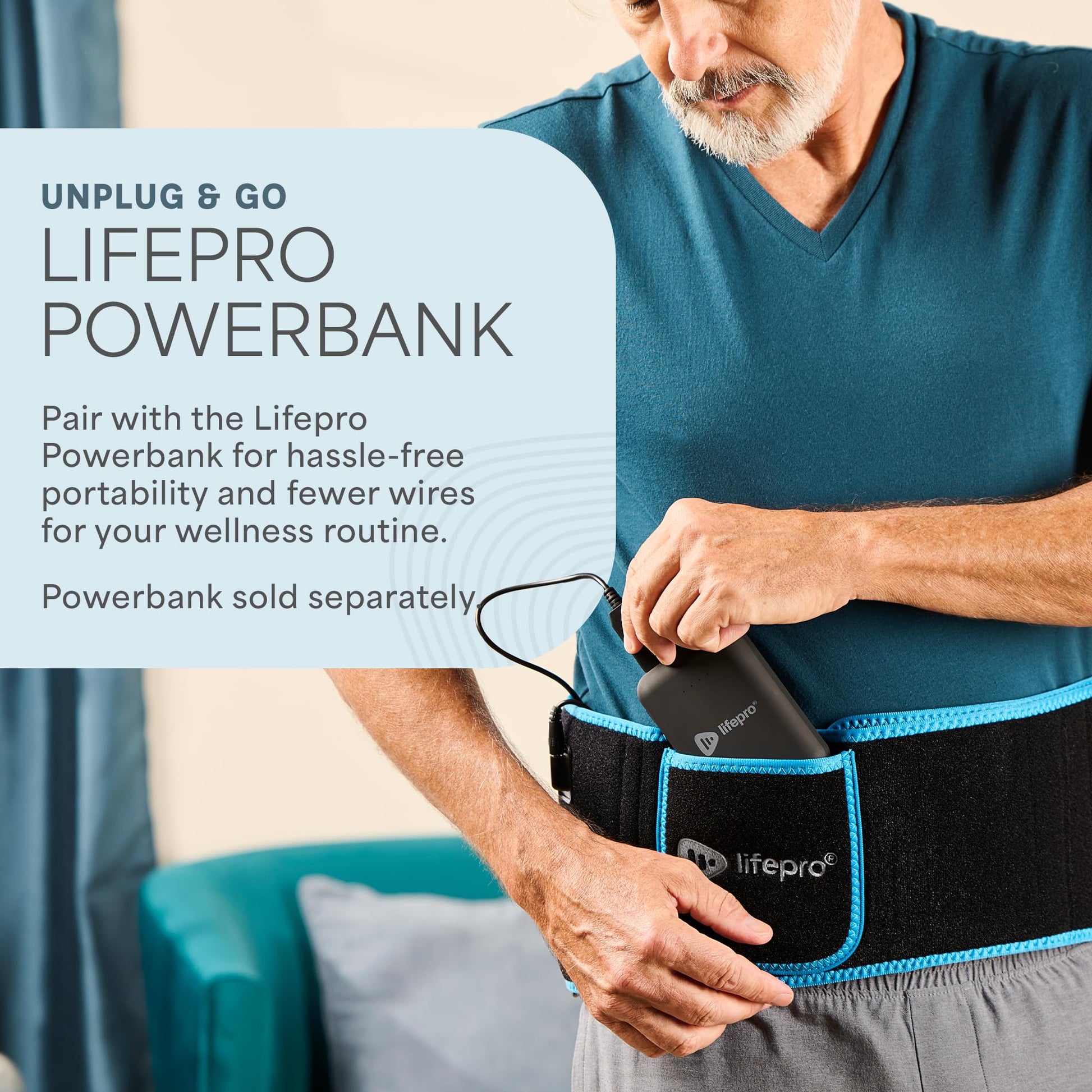 Lifepro - Cinturón de terapia de luz roja - 660 nm y 850 nm con terapia de luz infrarroja y roja cercana para cuerpo, músculos relajantes, inflamación, mejora la circulación