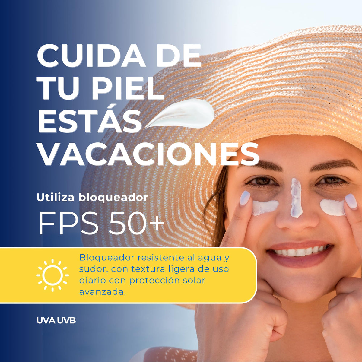 SUNBEAT | Sunbeat Procare Playa Bloqueador Solar Fps 50 | Resistente Al Agua | Textura Ligera Humectante | Amigable Con Los Corales | Protección Uv Para Toda La Familia