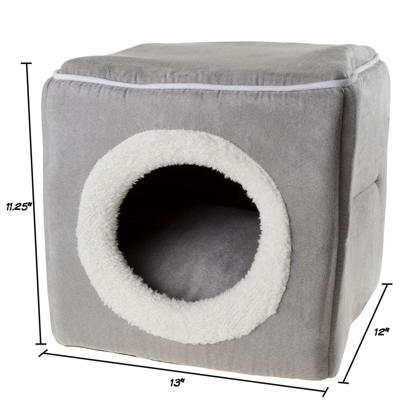 Petmaker Cat Pet Bed, Cave, Soft Indoor Enclosed Covered Cavern/House for Cats, Kittens, and Small Pets