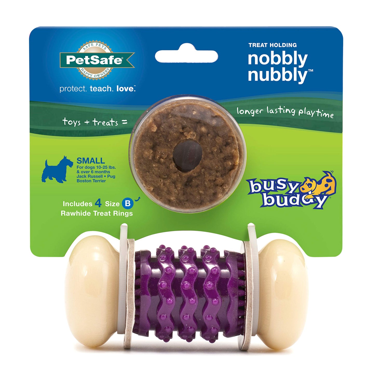 Juguete para Perros PetSafe Busy Buddy Nobbly nubbly Masticadores Fuertes pequeño