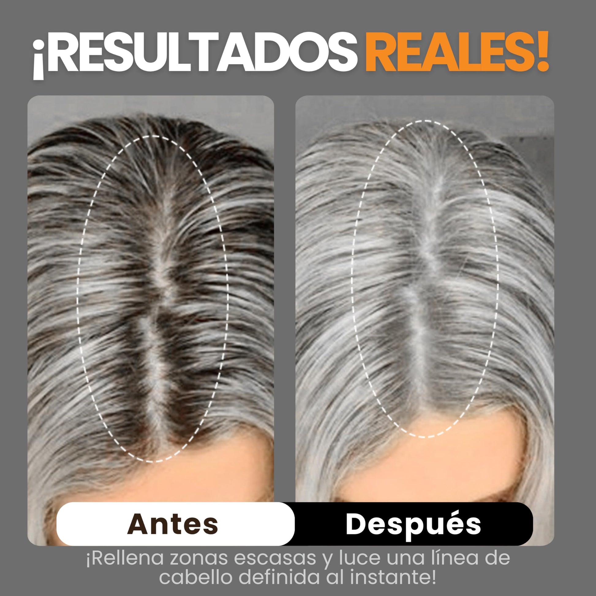 Henrys Polvo para Retocar Raíces Gris, Rellena Zonas Escasas, Define la Línea del Cabello y Cubre el Crecimiento de Raíces al Instante y en Cualquier Momento, Fibras Capilares Hairline Powder. Calvicie, Caida de Cabello o falta de Volumen para Mujer y Hom