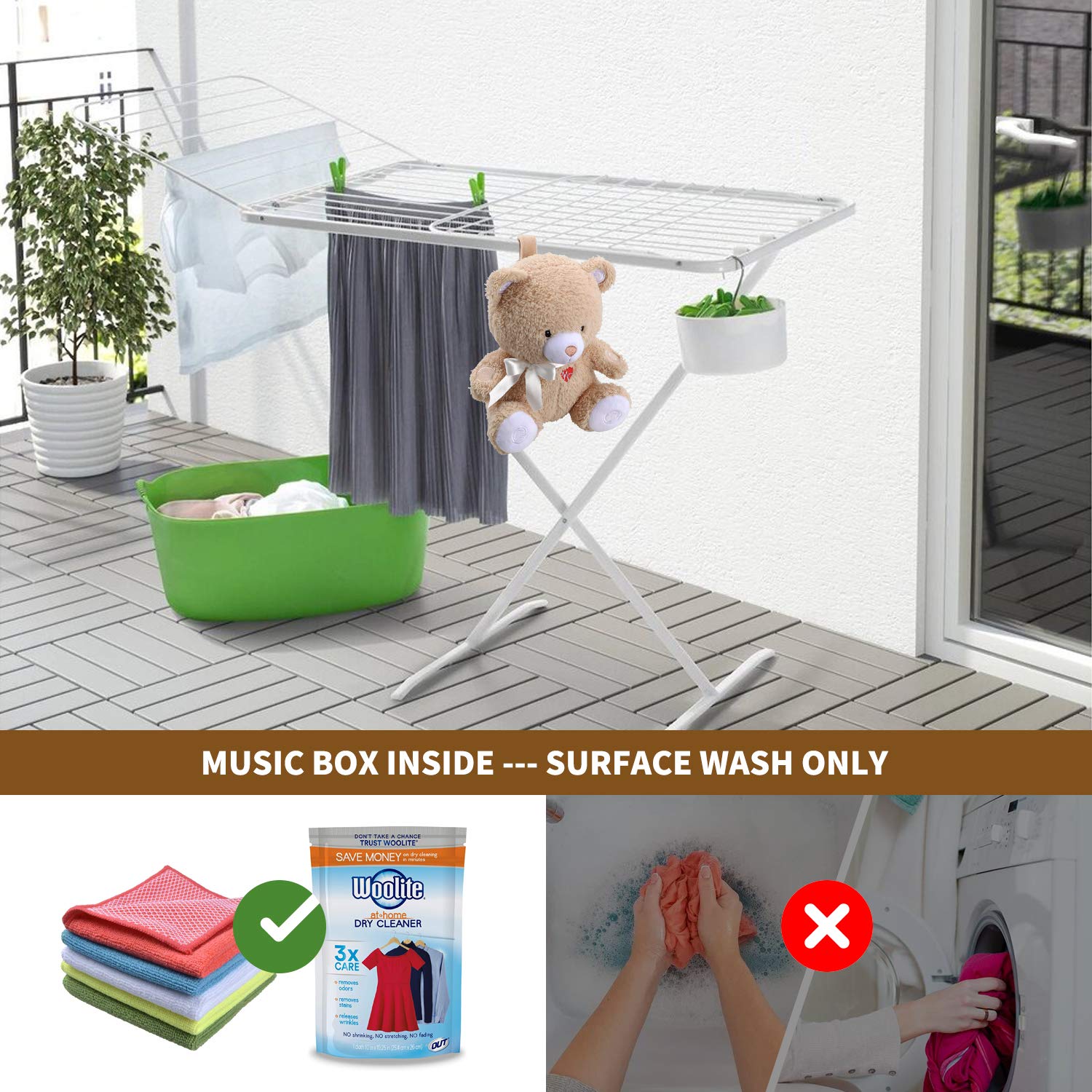 BEREST - Chupete de ayuda para dormir activado, máquina de ruido blanco, regalo de animales de peluche para bebé, juguete de oso con decoración de guardería, luz nocturna, latidos del corazón del