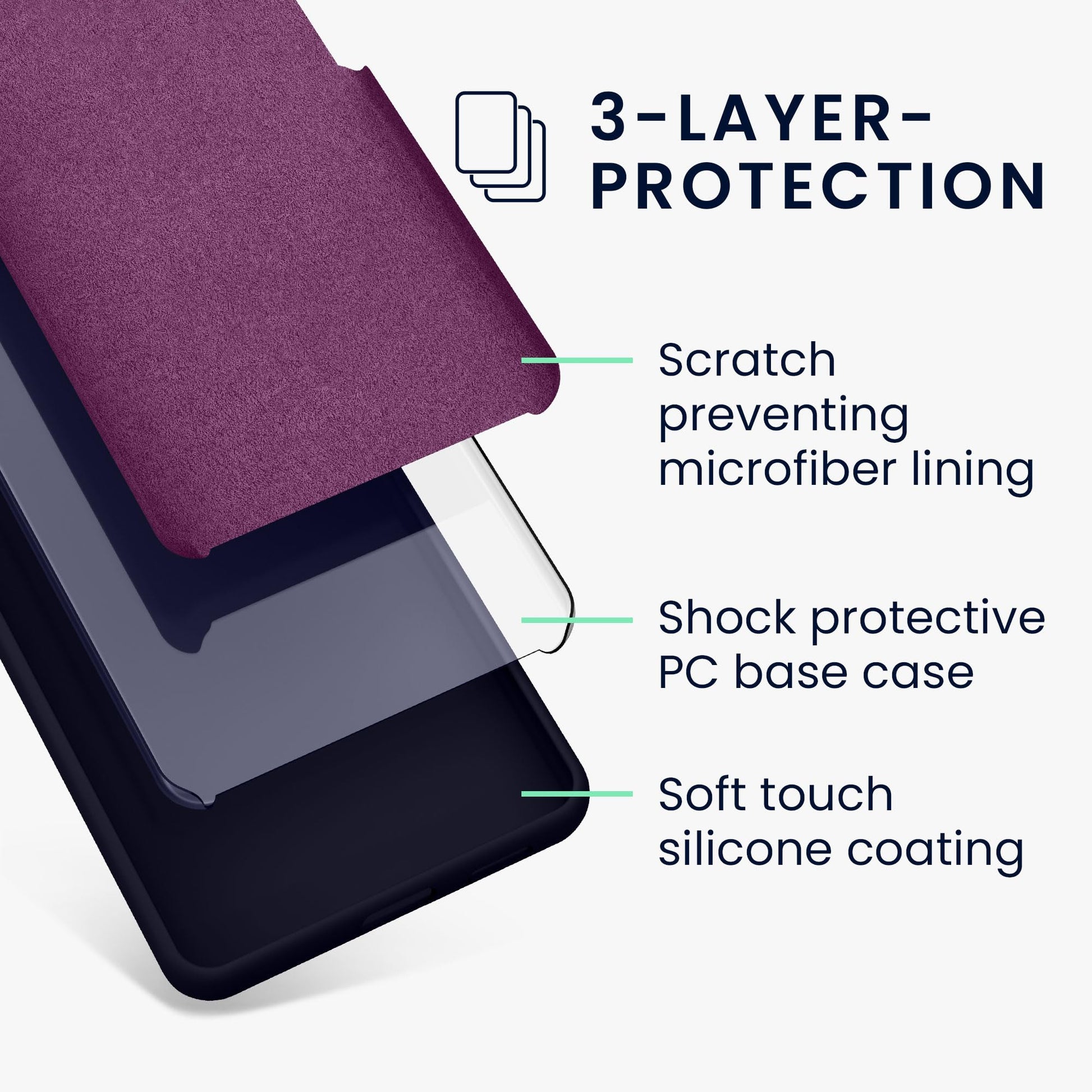 kwmobile Carcasa Compatible con Google Pixel 7a Funda - Case TPU y Silicona antigolpes - Apto Carga inalámbrica - Azul Oxford