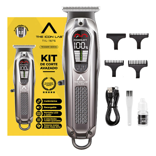 Rasuradora Eléctrica The Icon Lab Pantalla LCD Motor 7000 RPM para Hombre