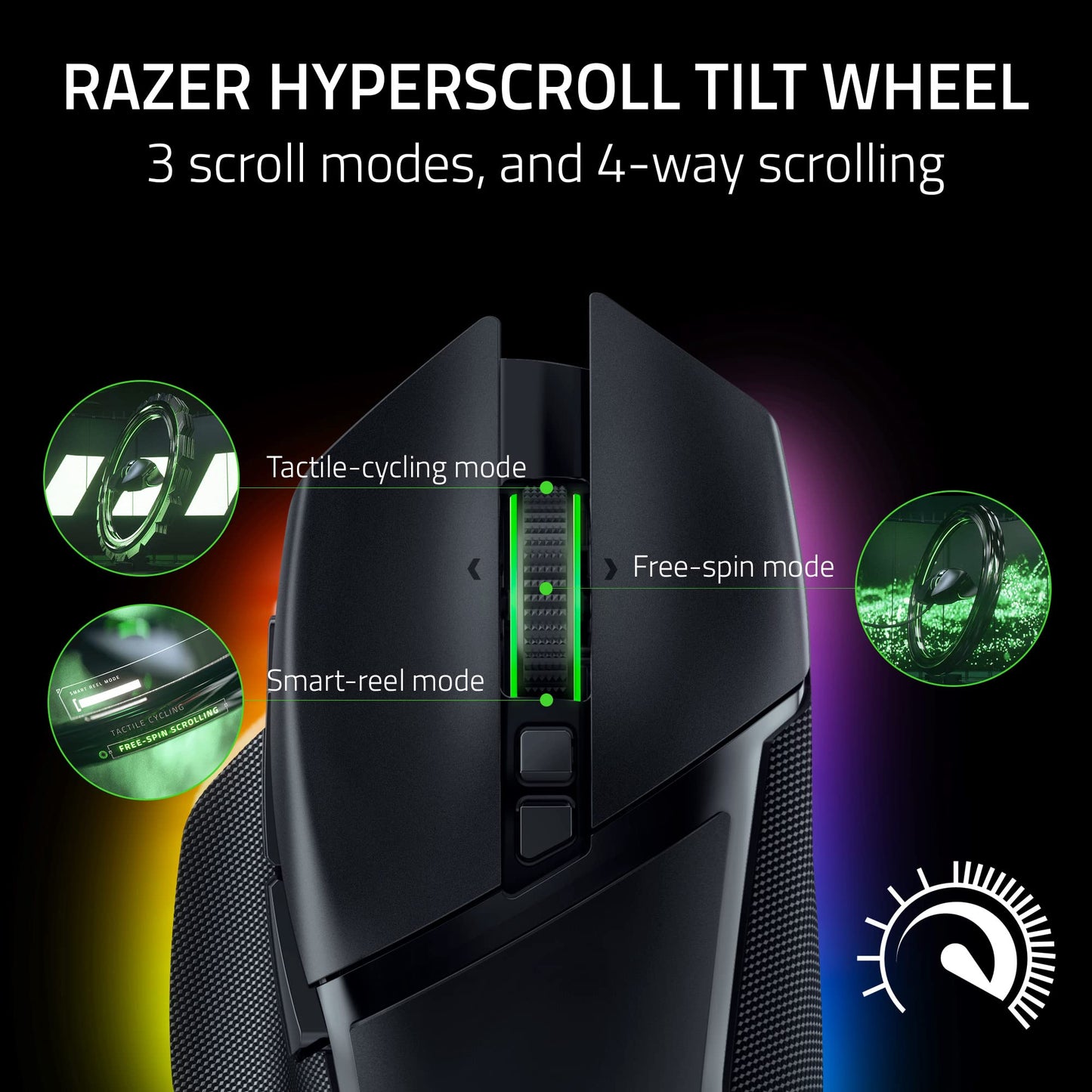 Mouse Ergonomico Inalambrico Razer Basilisk V3 Pro Personalizable para Juegos Reacondicionado