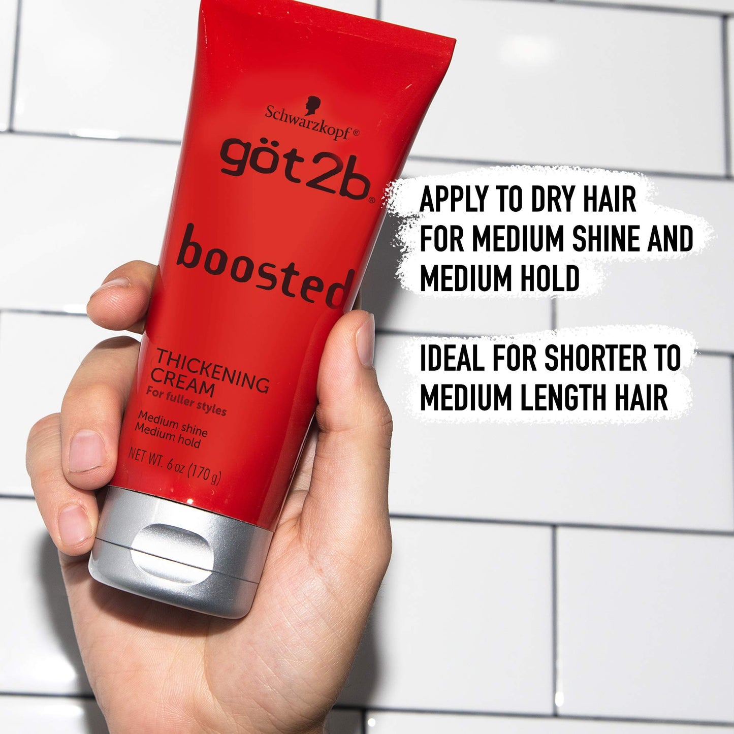 Got2b Boosted Thickening Cream, 6 oz
