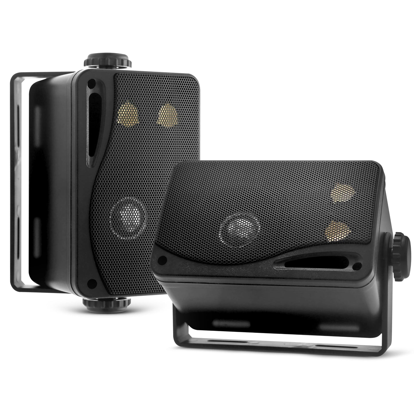 Pyle bocinas para exteriores e interiores 3 vías - 3.5” 200W impermeables grado marino, carcasa ABS resistente, uso en casa, bote, alberca, jardín
