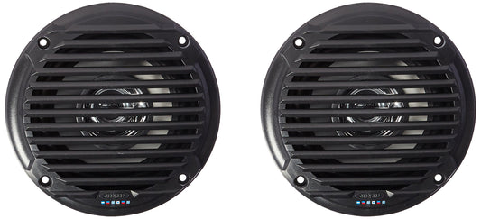 ASA Electronics Jensen MS5006B - Altavoz de Doble Cono (Impermeable), Color Negro