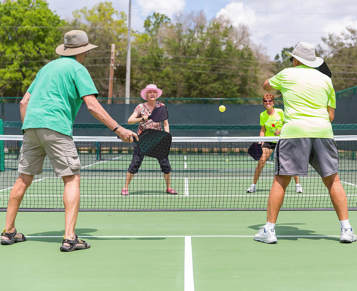 Juego de Palas de Pickleball JoncAye Rosa Azul para Principiantes y Jugadores Intermedios