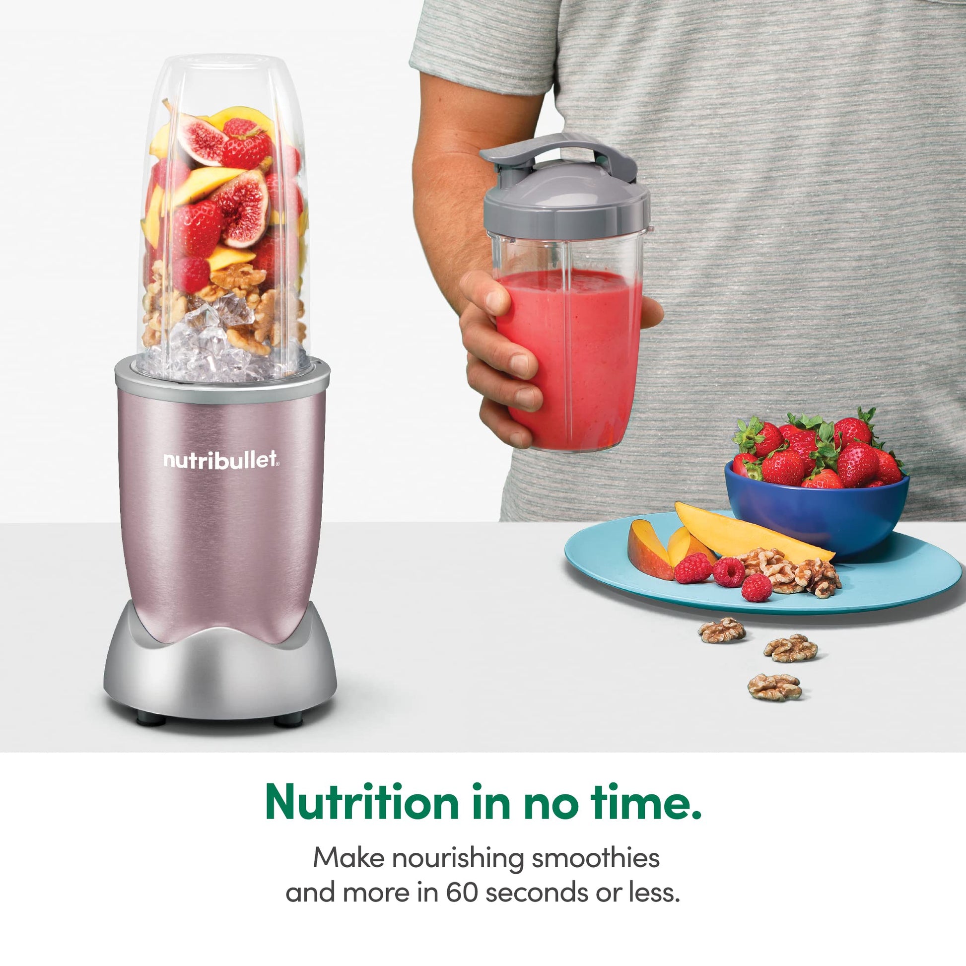 Extractor de Nutrientes NutriBullet Pro oro rosa 900 W