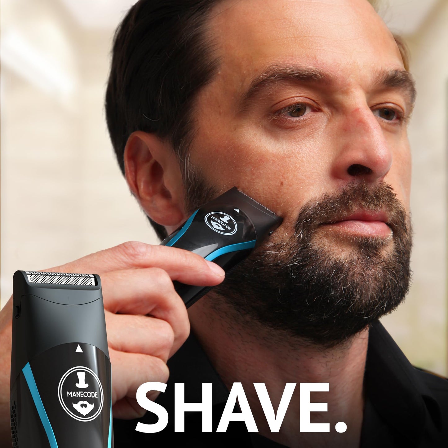 Cortadora de barba y pelo 11 en 1 para hombre, USB-C, impermeable, kit de aseo múltiple con pantalla LED