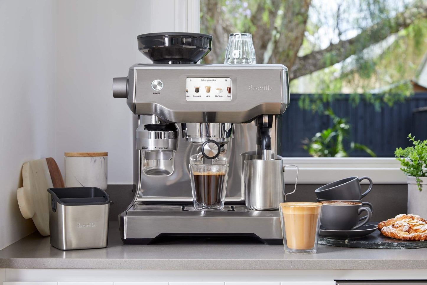 Máquina de Café Espresso Breville Acero Inoxidable Ses880bss