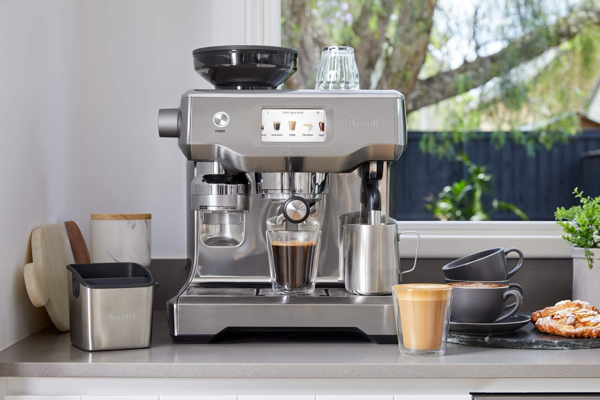 Máquina de Café Espresso Breville Acero Inoxidable Ses880bss