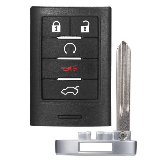 VOFONO - Llavero de repuesto inteligente para entrada sin llave compatible con Cadillac CTS 2008-2015/STS 2008-2011 (FCC ID: M3N5WY777A) 5 botones