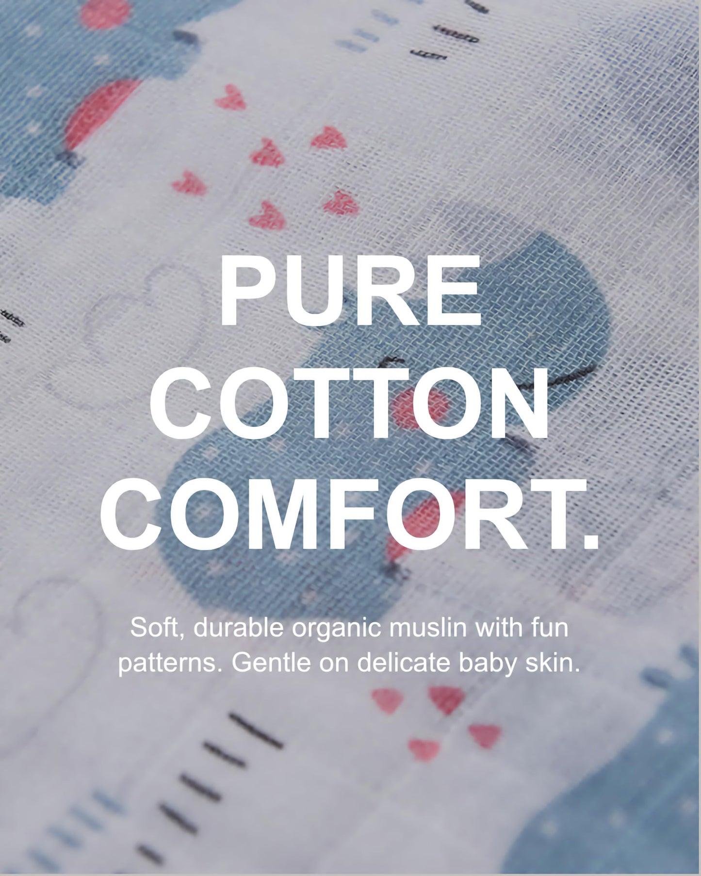 TADO MUSLIN Saco de dormir para bebé, 100 % algodón orgánico, manta para niños pequeños, 0,5 TOG (2-4T)
