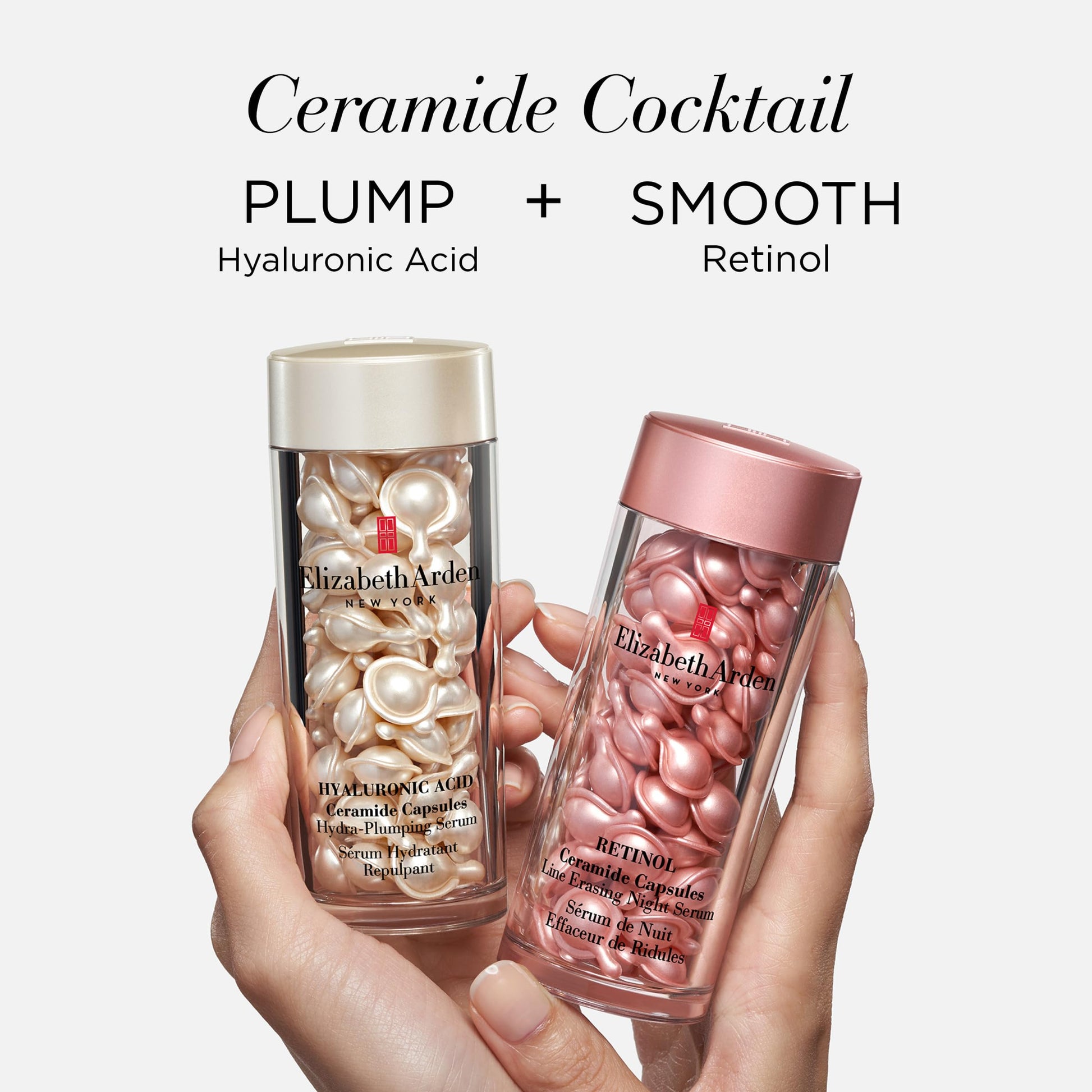 Elizabeth Arden Hyaluronic Acid Serum Ceramide Capsules, Perfect for Mothers Day Gifts, Hydra-Plumping Serum, Perfect for Mothers Day Gifts, 30 Count
