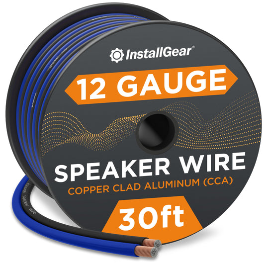 Alambre para Altavoces InstallGear Azul Negro Calibre 12 30FT