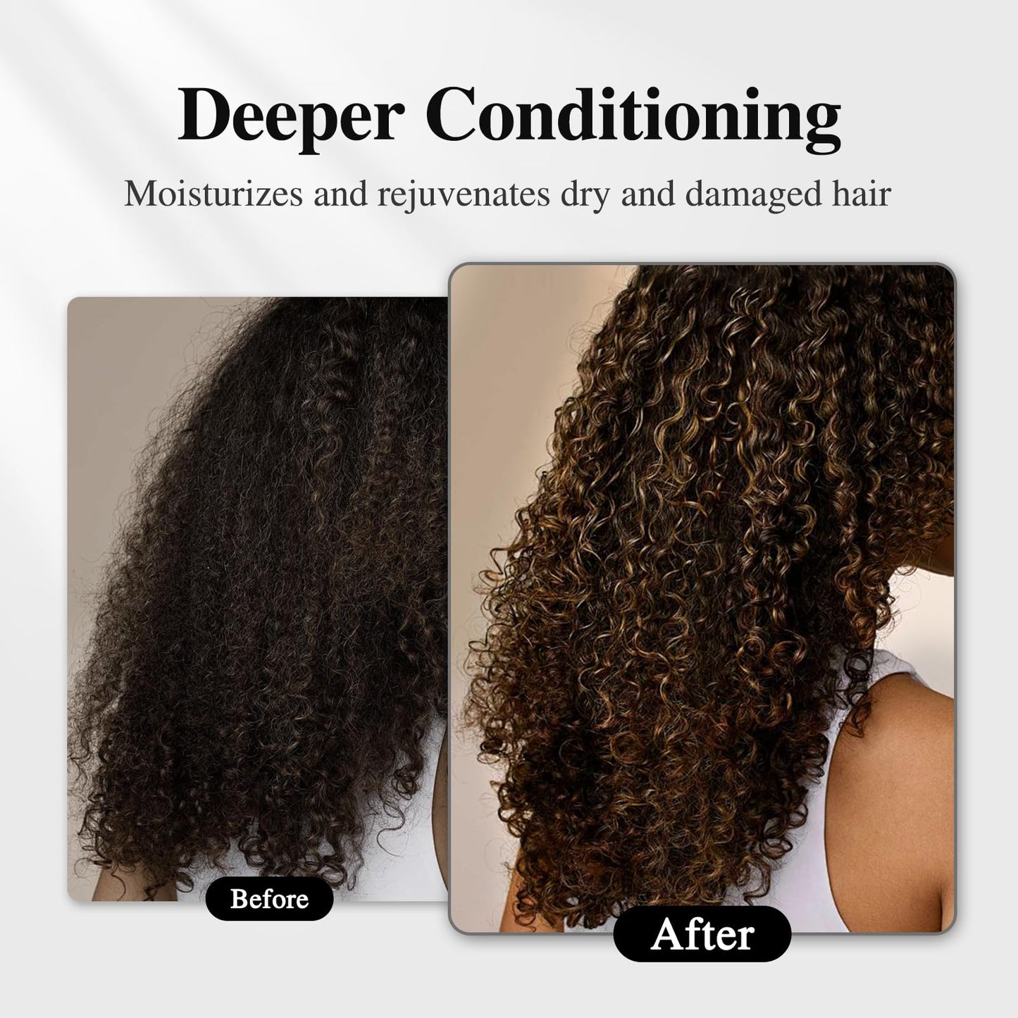 Tapón de Calor Eléctrico para el Cabello Afro Negro con Acondicionador Profundo y 2 Modos de Temperatura