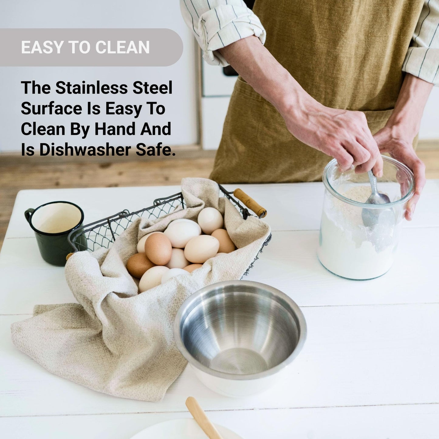 Tazón para Mezclar American Metalcraft Acero Inoxidable Plata 16 Pulgadas 13 Cuartos de Galón