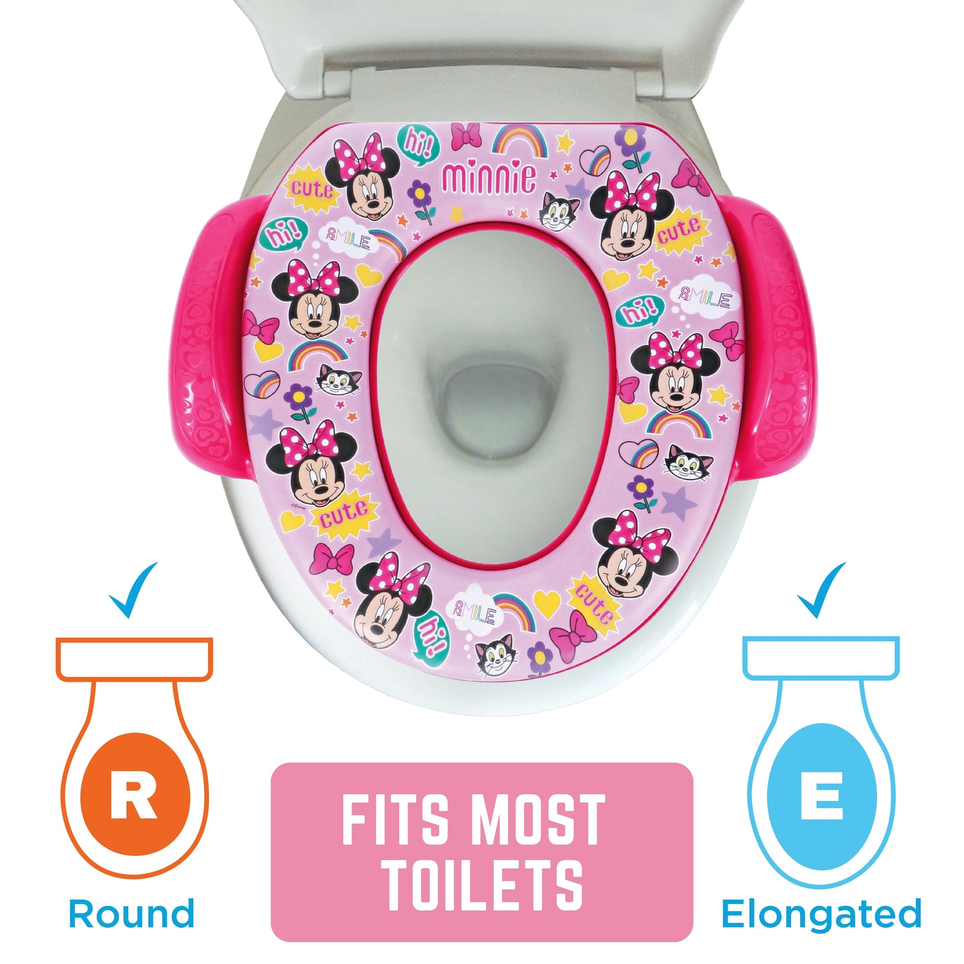 Disney Minnie Mouse "Smile" - Juego esencial de entrenamiento para ir al baño de 2 piezas