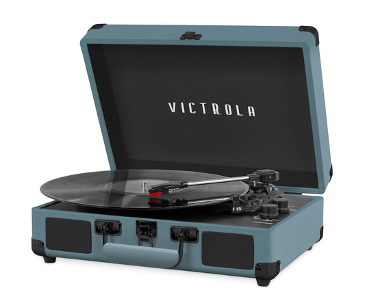 Tocadiscos Portátil Victrola Journey Bluetooth Smoky Blue con Altavoces Integrados