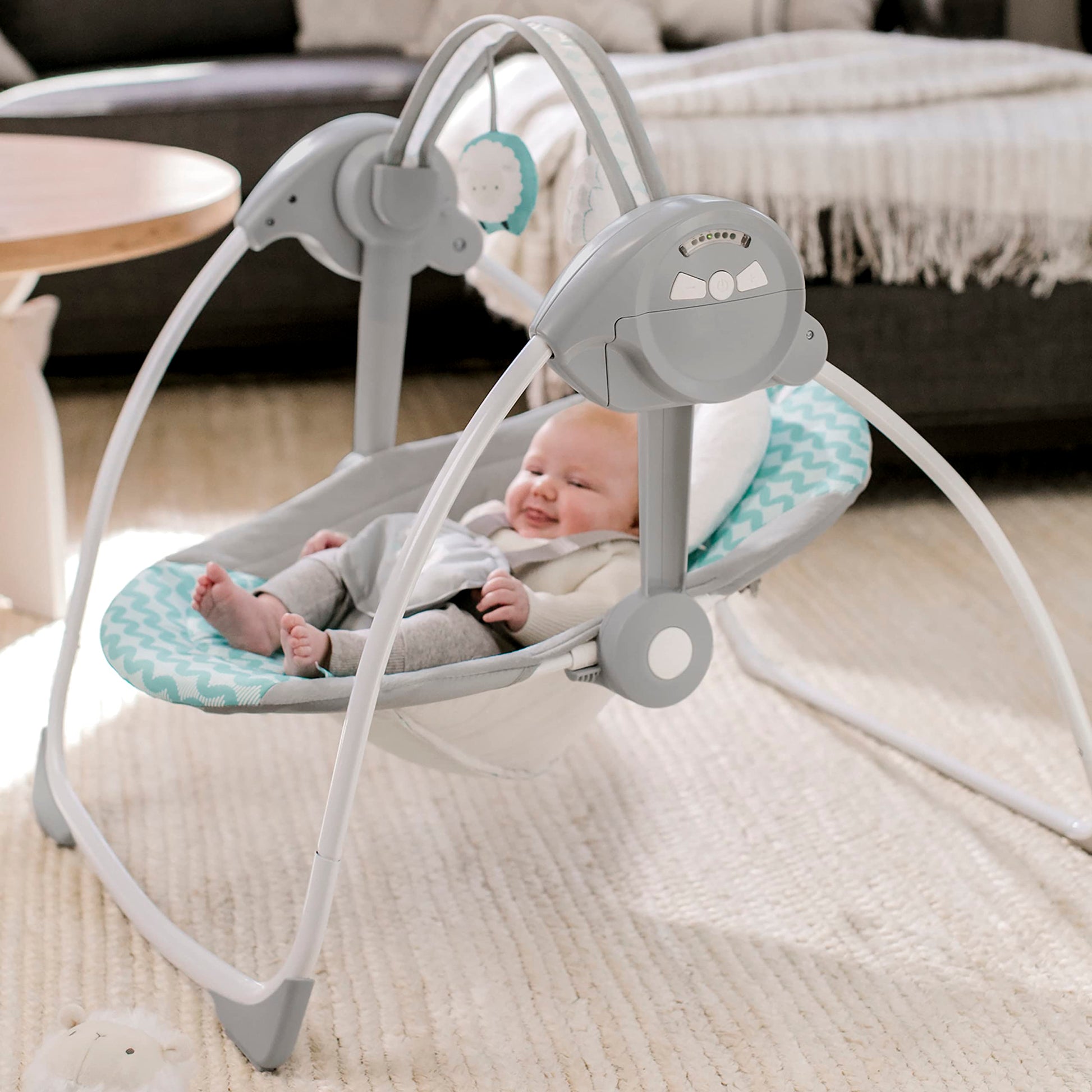 Ingenuity Ity by Swingity Swing Easy-Fold Portable Baby Swing - Goji