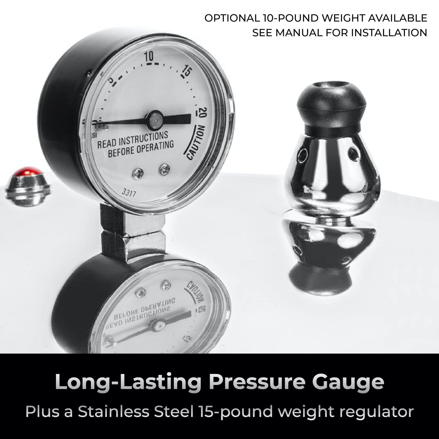 Denali Canning TANKER - Bote de presión y olla de 23 cuartos | Compatible con inducción, manómetro y regulador de presión, aluminio y acero inoxidable, Denali es una empresa estadounidense