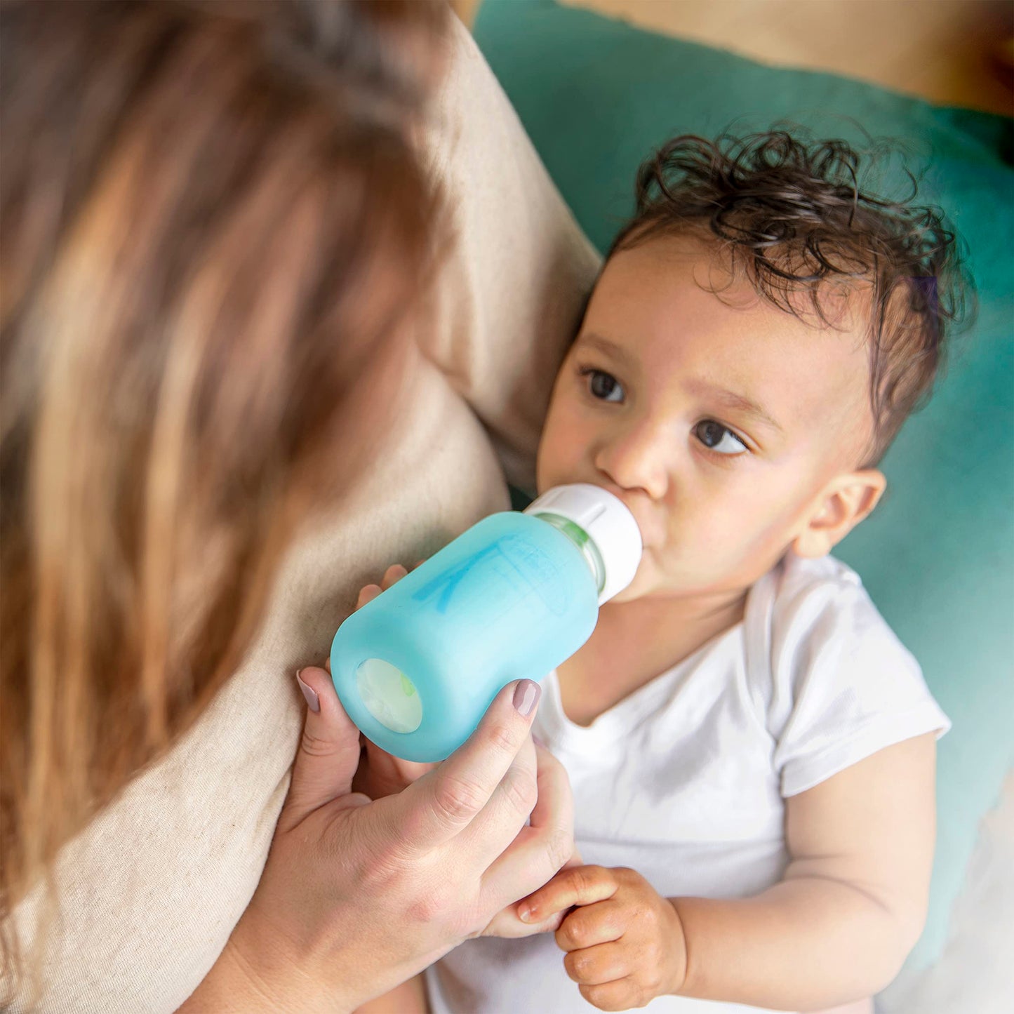 Biberón Silicona Dr. Brown's Azul 4 Onzas