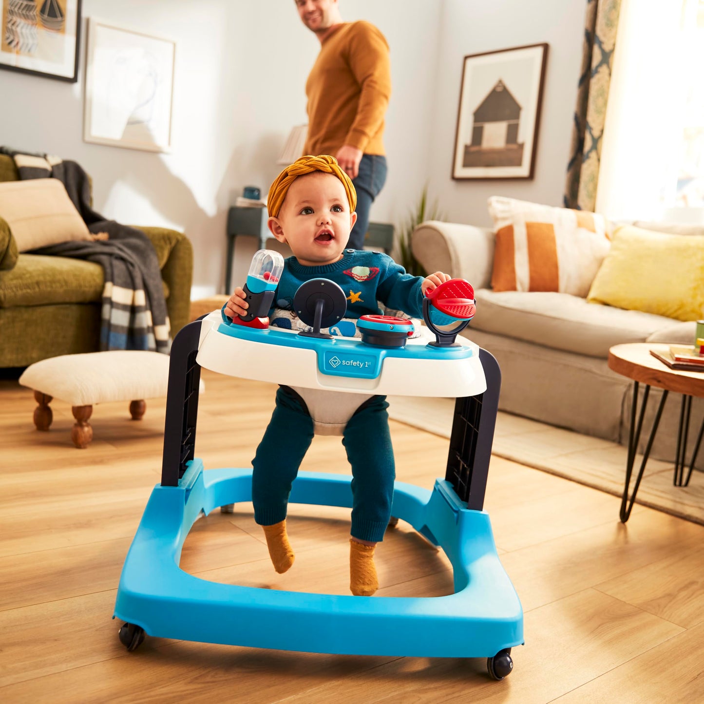 Safety 1 - Listo, conjunto, caminata DX Developmental Walker, Spotlight Teal