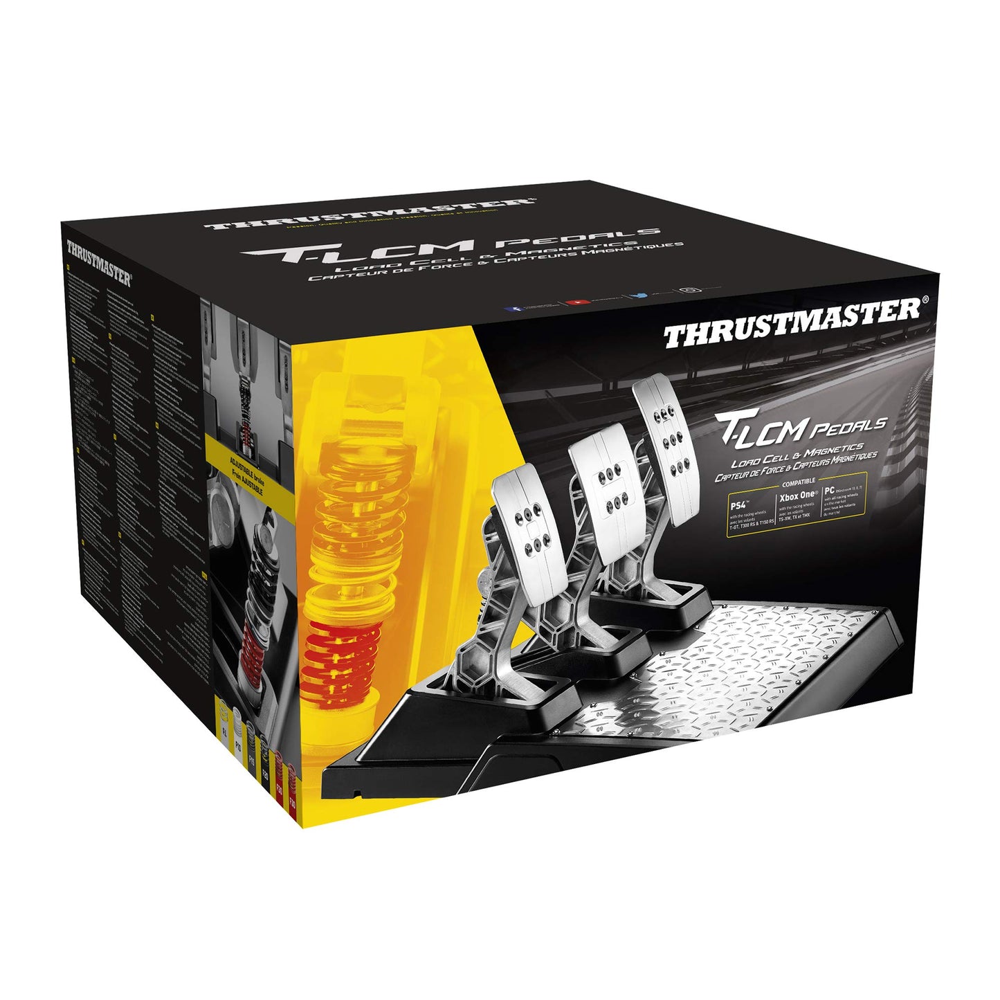 Pedales Magnéticos Thrustmaster T-LCM Negro con Tecnología Load Cell