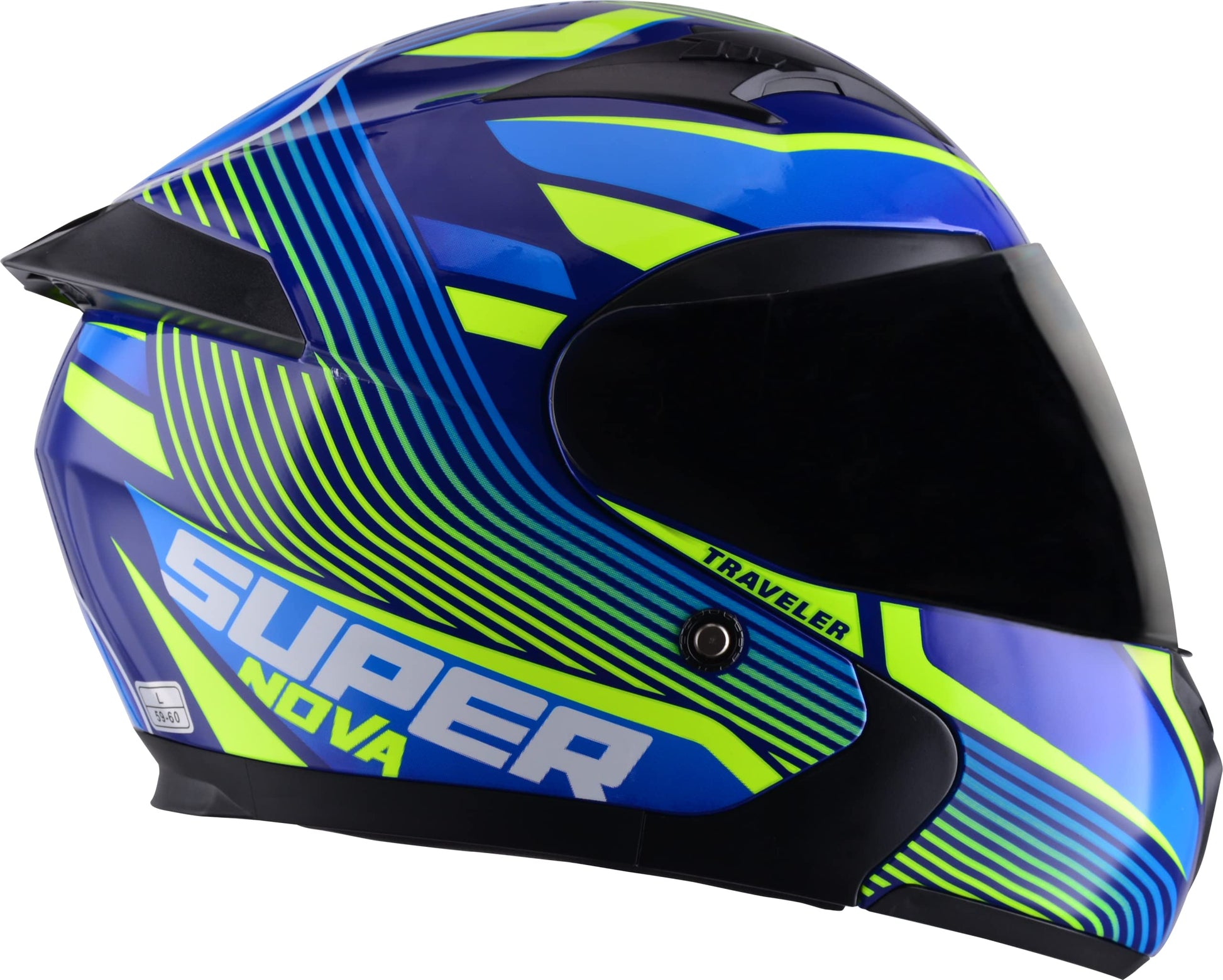 Casco ABATIBLE - Edge - Modelo: Pilot - Supernova - Visor Doble ANTIVAHO Certificado Dot Moto - Cascos Motocross Pegatina Pegatinas Protector Mujer Hombre Accesorios Bicicleta Scooter