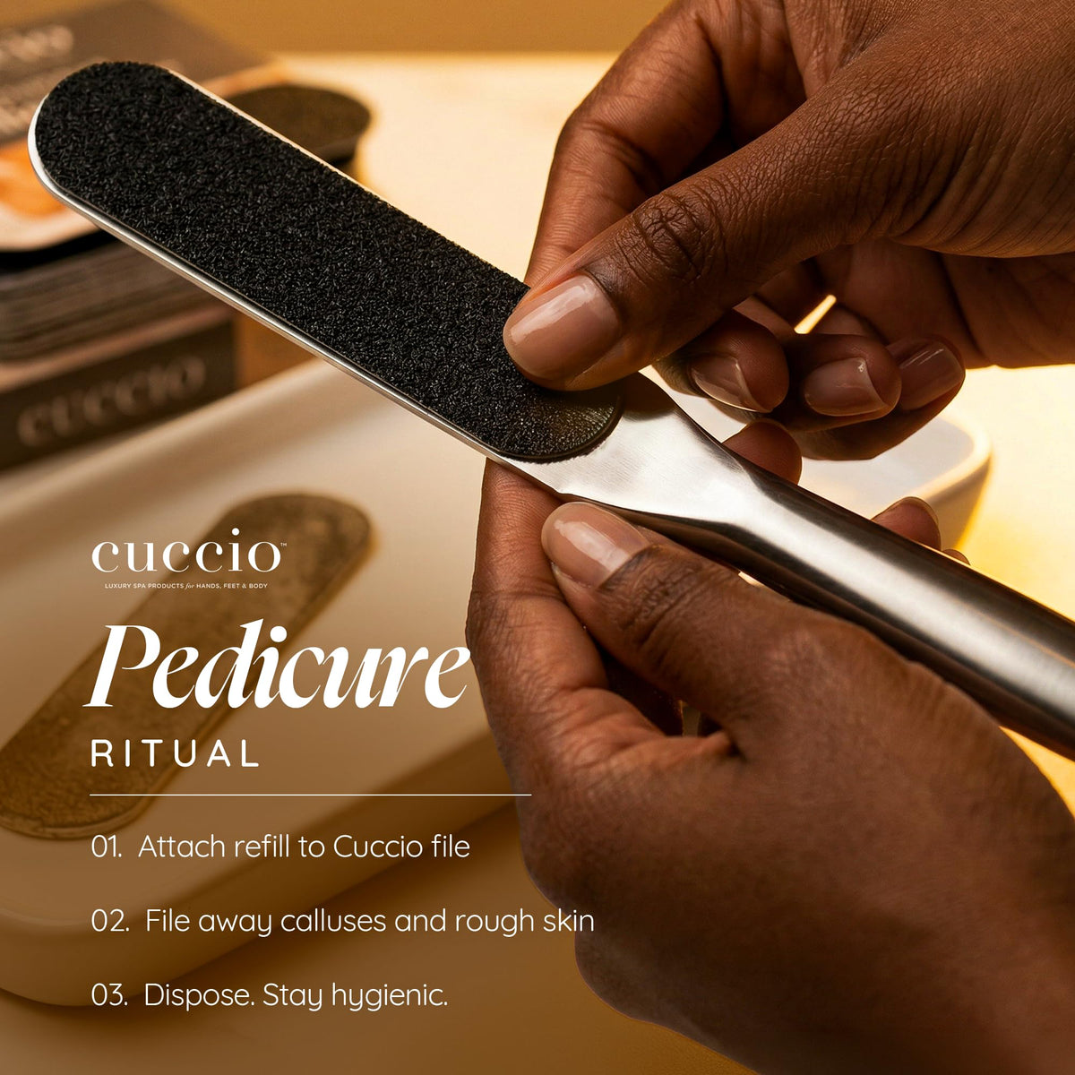 Cuccio Naturale 50 Count Black Refills (80 Grit) for Pedicure File