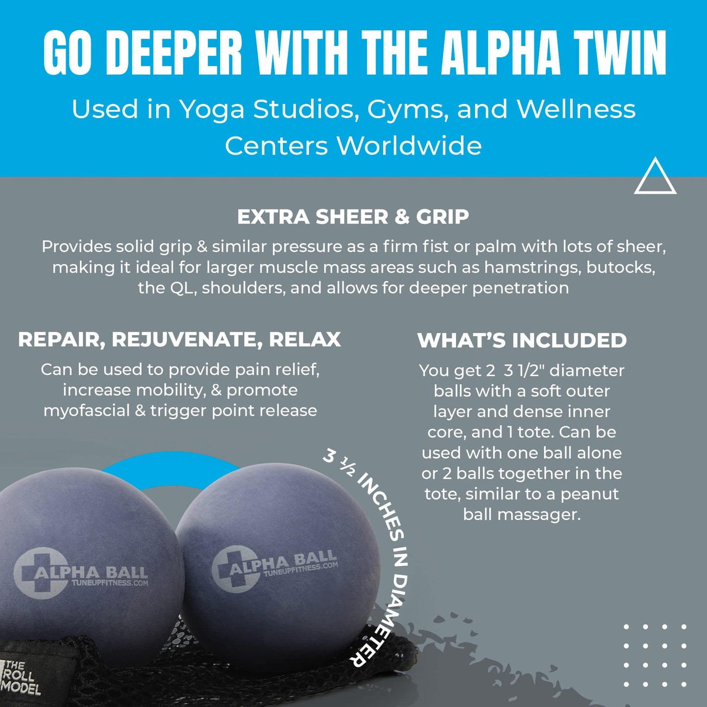 Bolas de Terapia Yoga Tune Up Alpha Twin