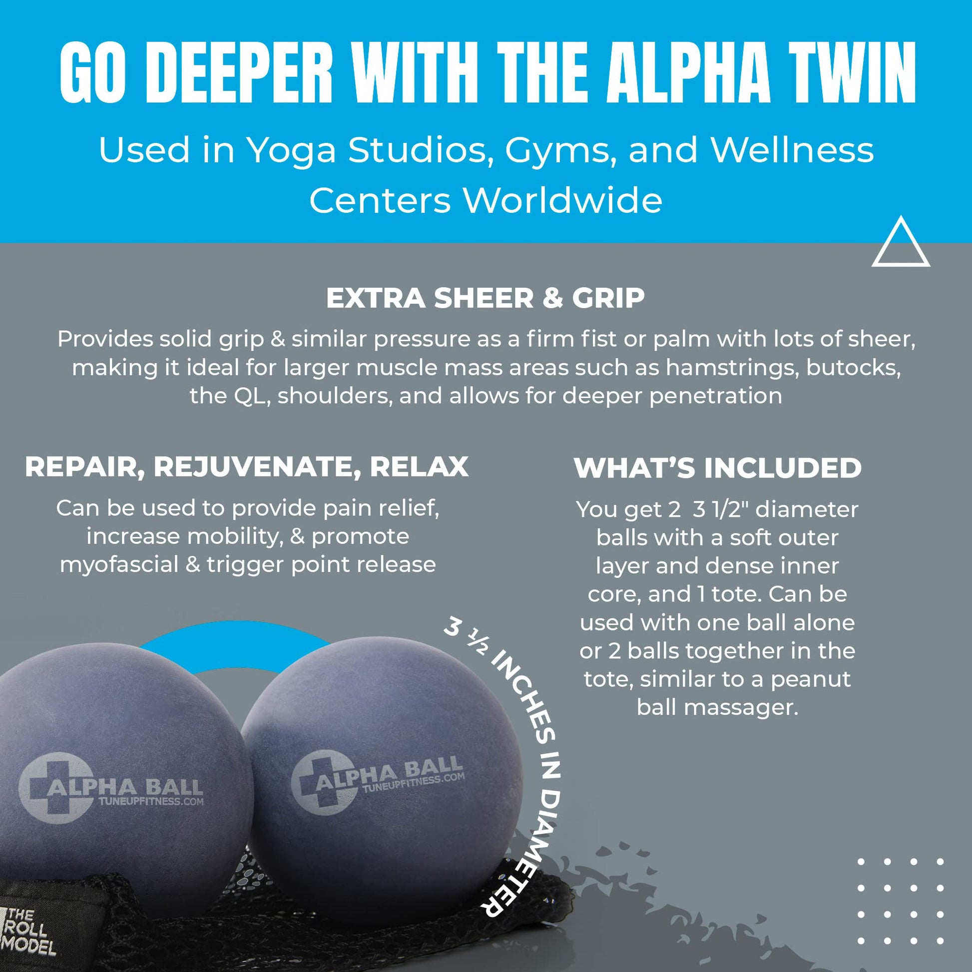 Bolas de Terapia Yoga Tune Up Alpha Twin