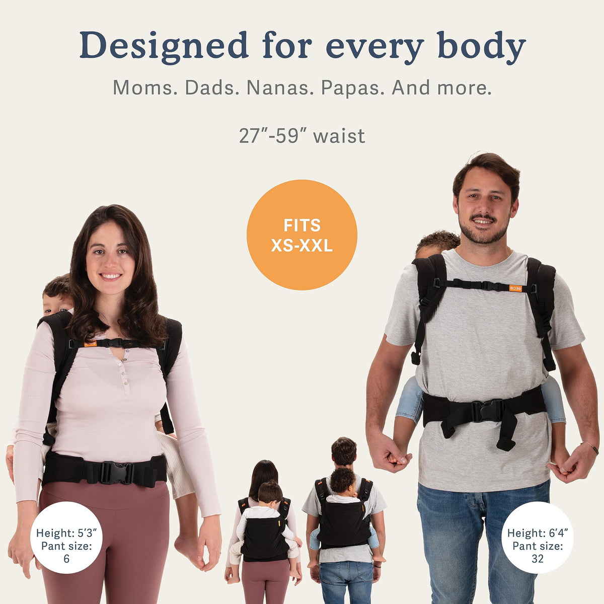 Beco Mochilas Portabebés (Metro Black)