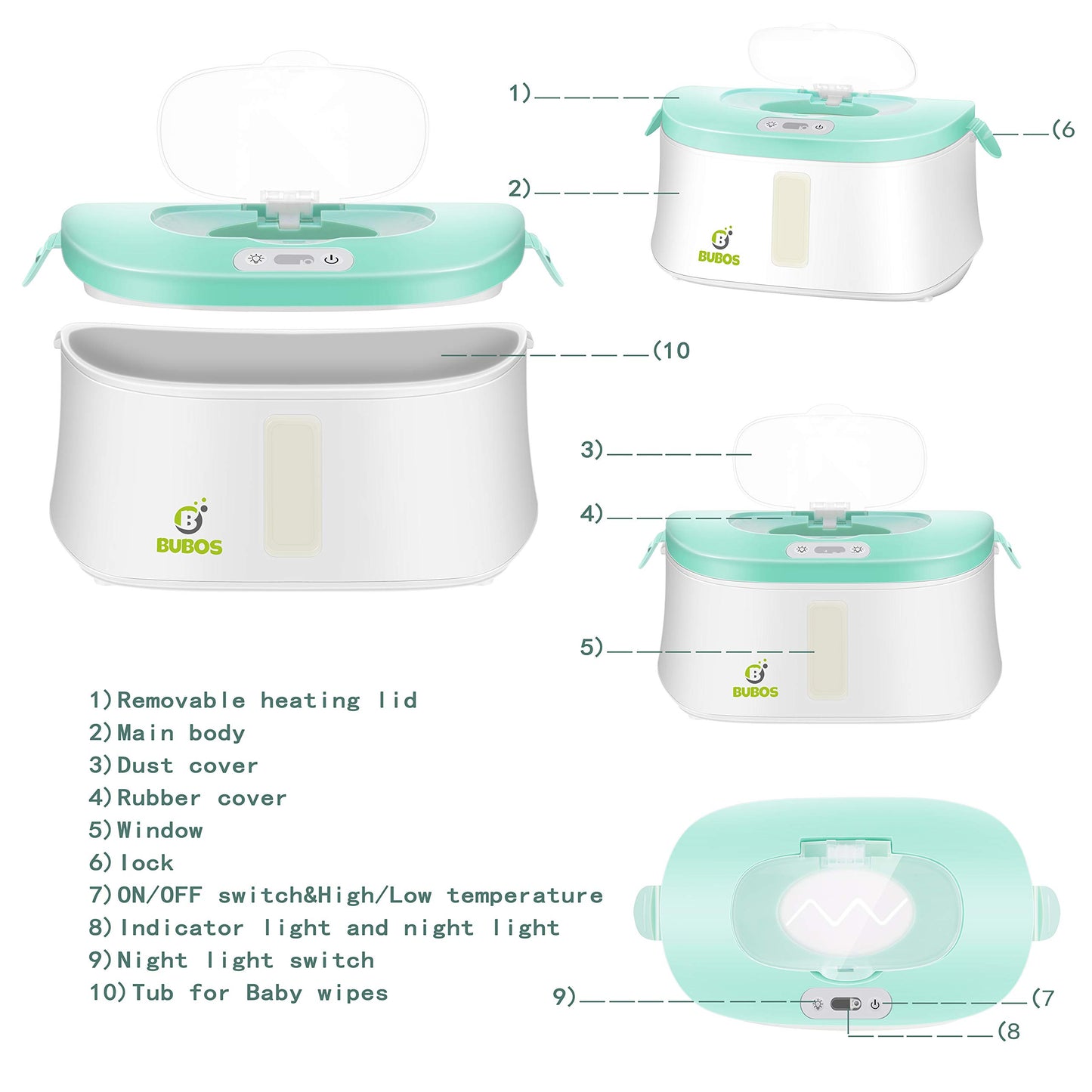 Bubos Wipe Warmer