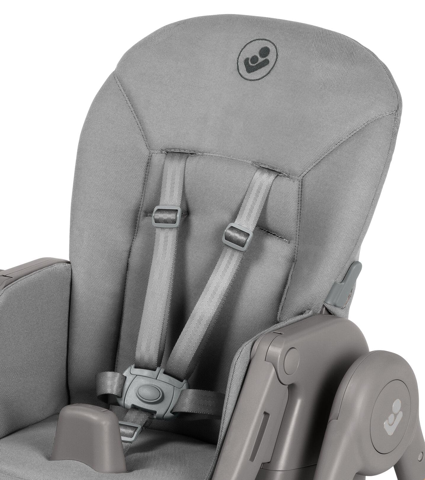 Maxi-Cosi Minla Plus - Trona para bebé de 0 a 14 años, 0 a 60 kg, con bandejas giratorias con una mano, 4 ruedas, 9 alturas, 5 posiciones de inclinación, plegable, compacta, elegante grafito