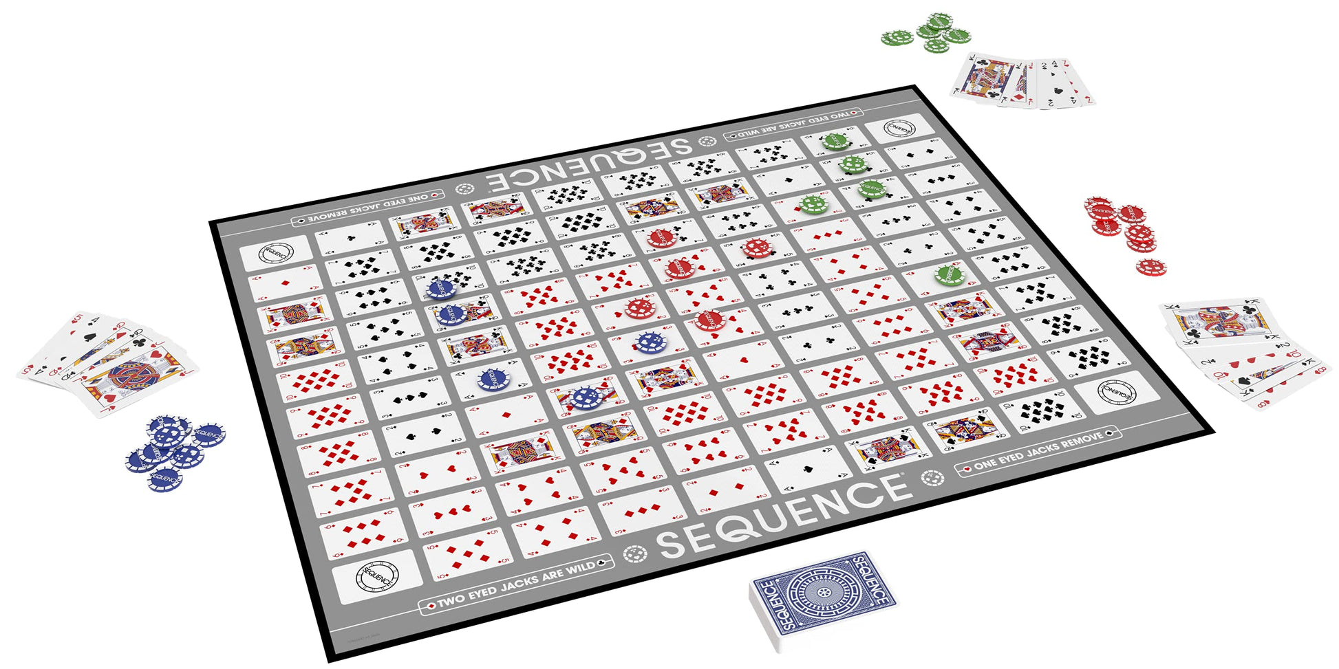 Goliath Sequence Premium Edition - Impresionante Juego con Tablero Gigante (20.4 x 26.2 Pulgadas), fichas exclusivas y Tarjetas de Lujo, Azul, para Edades de 7 años en adelante