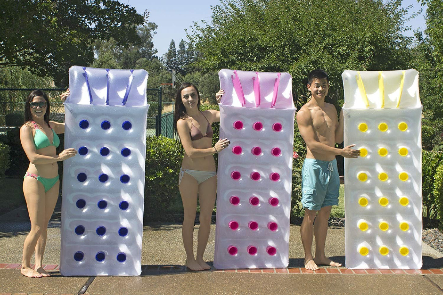 Colchón Inflable Poolmaster clásico francés de Bolsillo para Piscina para Adultos